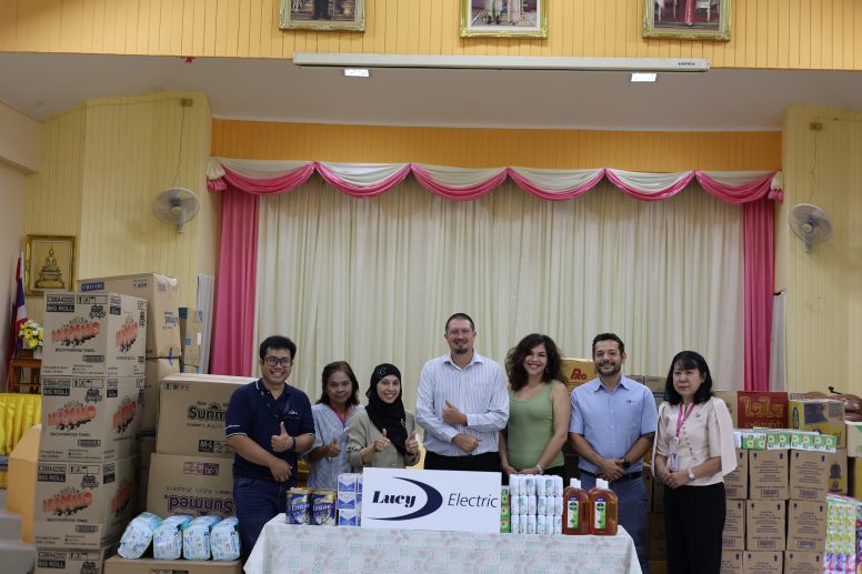 Lucy Electric Thailand CSR Team Donates to Karunyawet Home in Chonburi